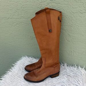 Sam Edelman Women's Penny Riding Boots Brown Leather Size 7M Knee High